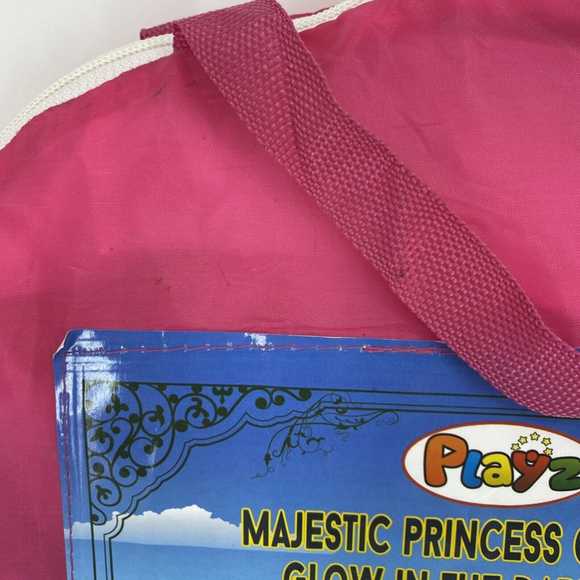 Girls Pink Majestic Princess Castle With Glow In the Dark Stars Never Assembled - Picture 6 of 8